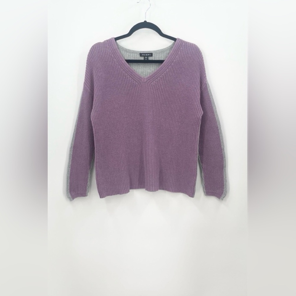 (#112)TRIBAL Colorblock Sweater - Picture 2 of 4